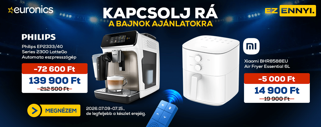 Kapcsolj rá a bajnok ajánlatokra. Ez ennyi.