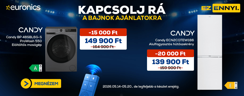Kapcsolj rá a bajnok ajánlatokra! Ez ennyi.