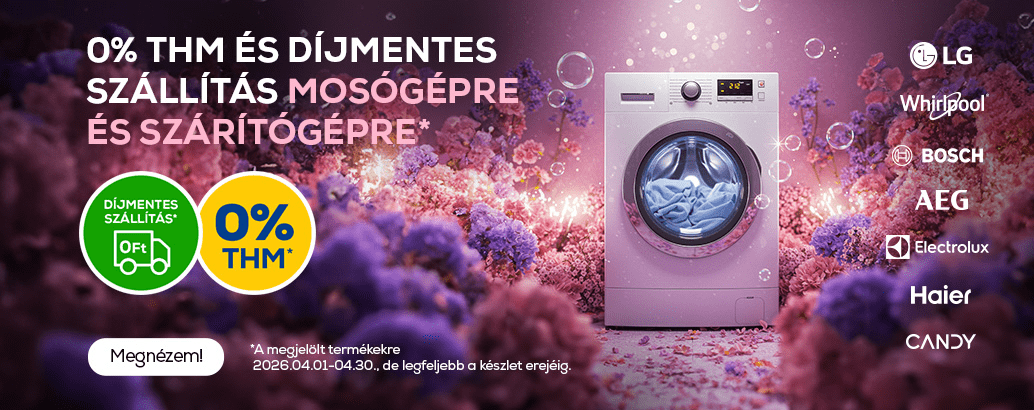 Töltsd meg, indítsd el, élvezd a friss ruhákat! Mosógépek, szárítógépek, mosó-szárítók