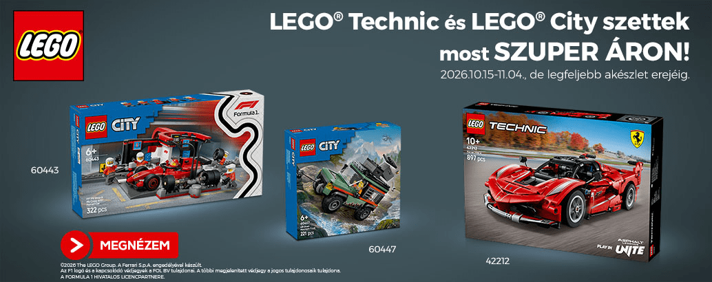 LEGO® Technik és LEGO® City szettek