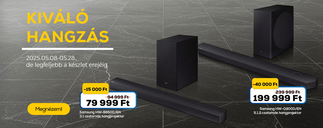 Samsung audio ajánlatok