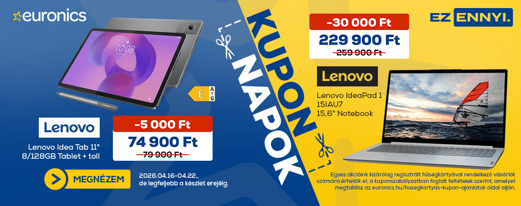 Kupon napok Lenovo