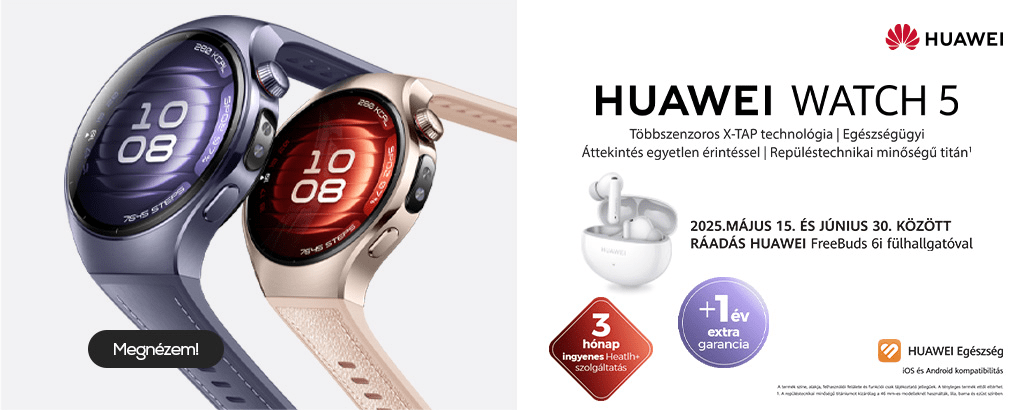 Huawei Watch 5 ráadással