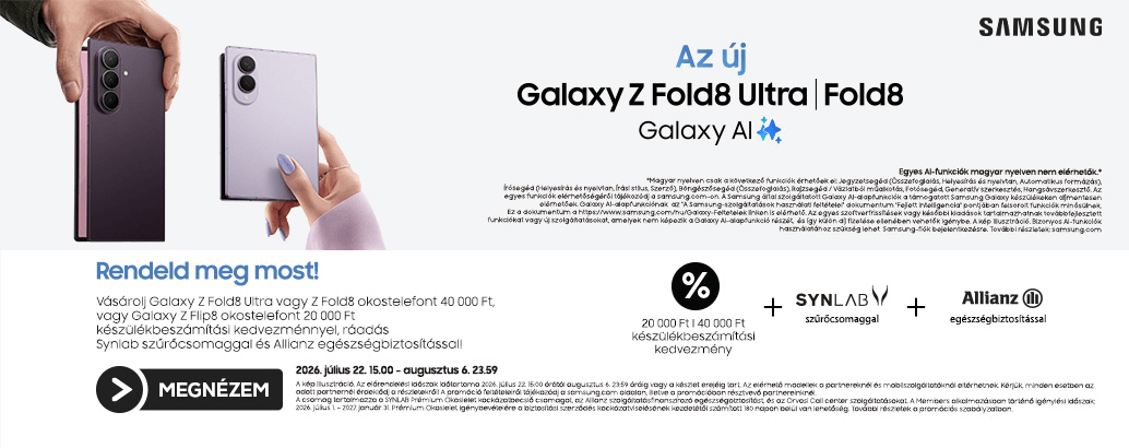 Galaxy Z Fold8 Ultra, Z Fold8, Z Flip8 bevezeté