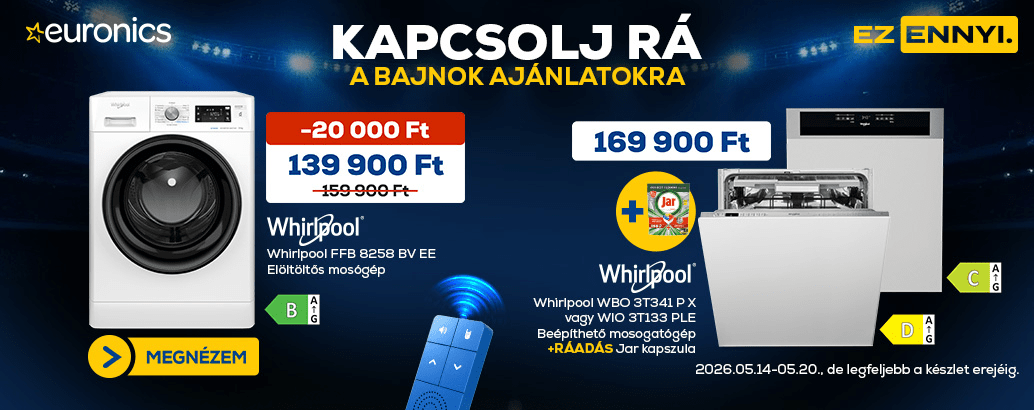 Kapcsolj rá a bajnok ajánlatokra! Ez ennyi.
