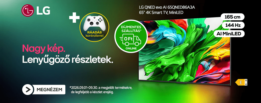 Nagy kép. Lenyűgöző részletek. LG
