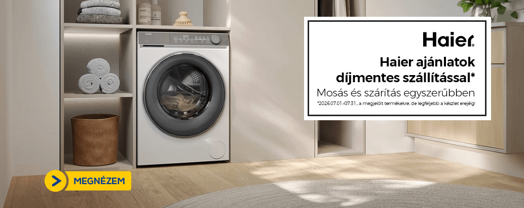 Haier ajánlatok díjmentes szállítással*