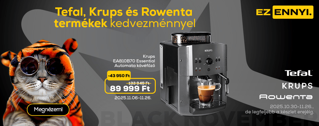 Tefal, Kroups, Rowenta termékek kedvezménnyel
