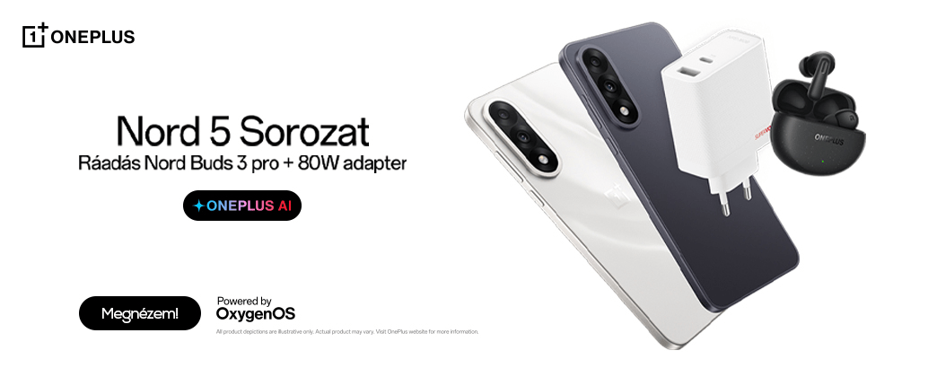 Nord 5 Sorozat Ráadás Nord Buds 3 pro + 80W adapter