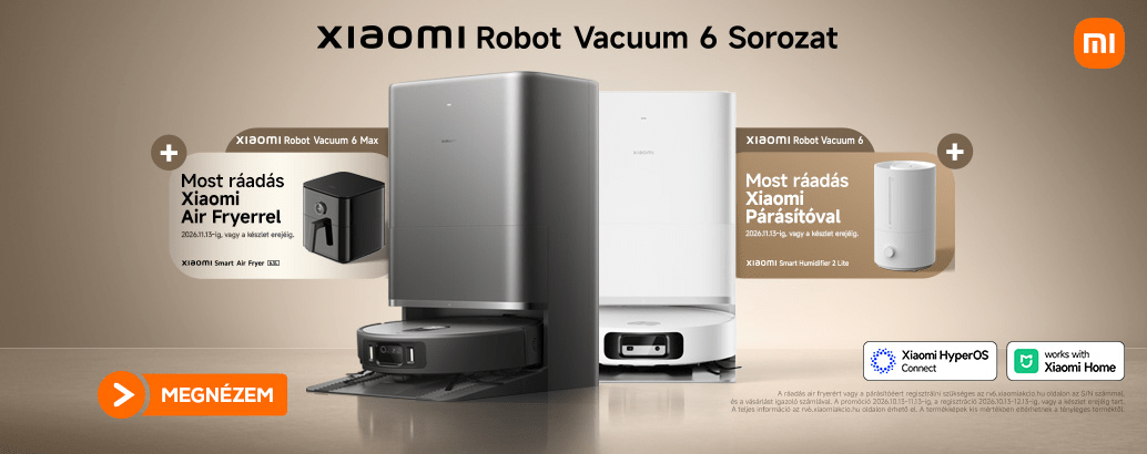 Xiaomi robotporszívók ráadással