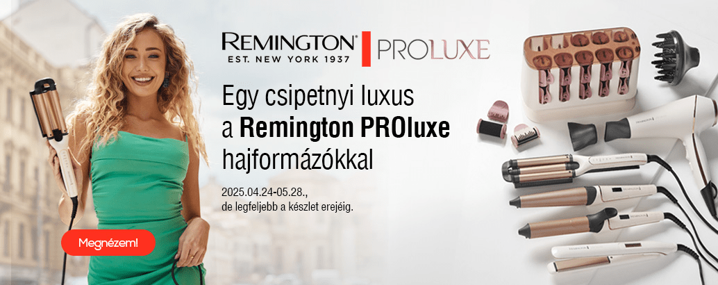 Egy csipetnyi luxus a Remington PROluxe hajformázókkal