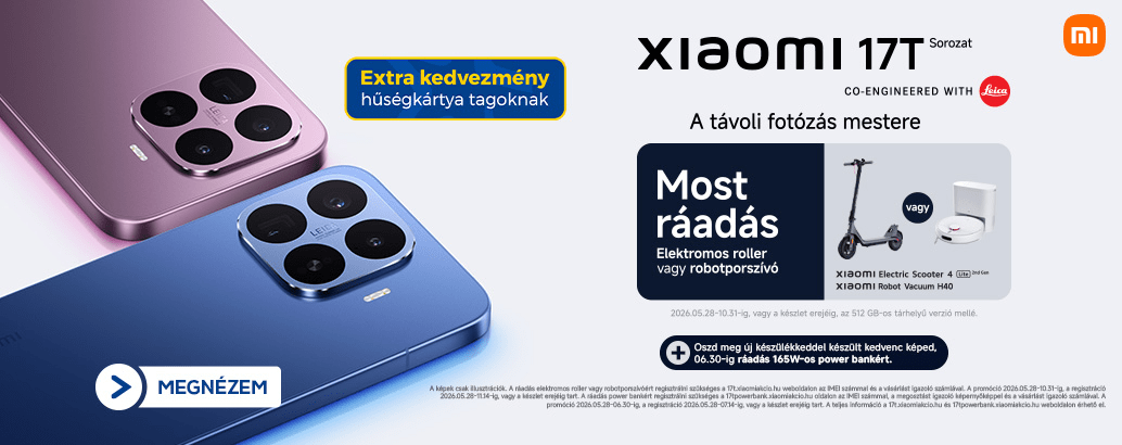 Xiaomi 17T sorozat a fotózás mestere megérkezett!