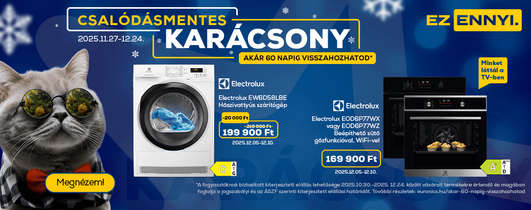 Csalódásmentes Karácsony az Euronicsban! Ez ennyi.