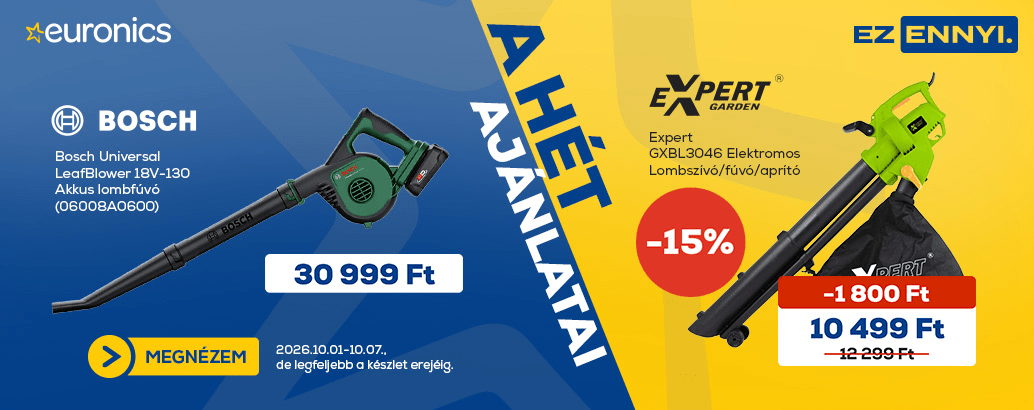 Hét ajánlatai az Euronicsnál! Ez ennyi.