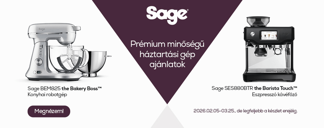 Sage prémium minőségű háztartási kigépek széles választéka vár rád!