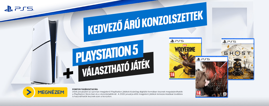 Playstation5 + választható játék