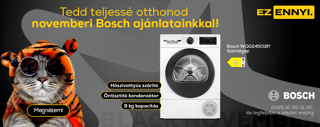 Tedd teljessé otthonod novemberi Bosch ajánlatainkkal