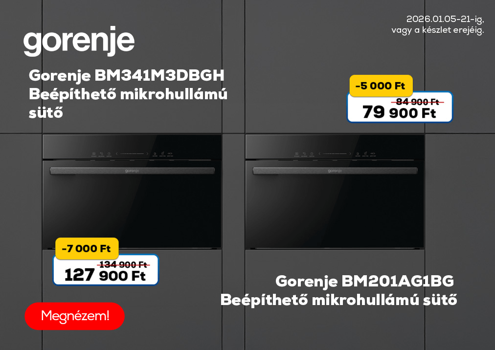 Gorenje BM201AG1BG Beépíthető mikrohullámú sütő
