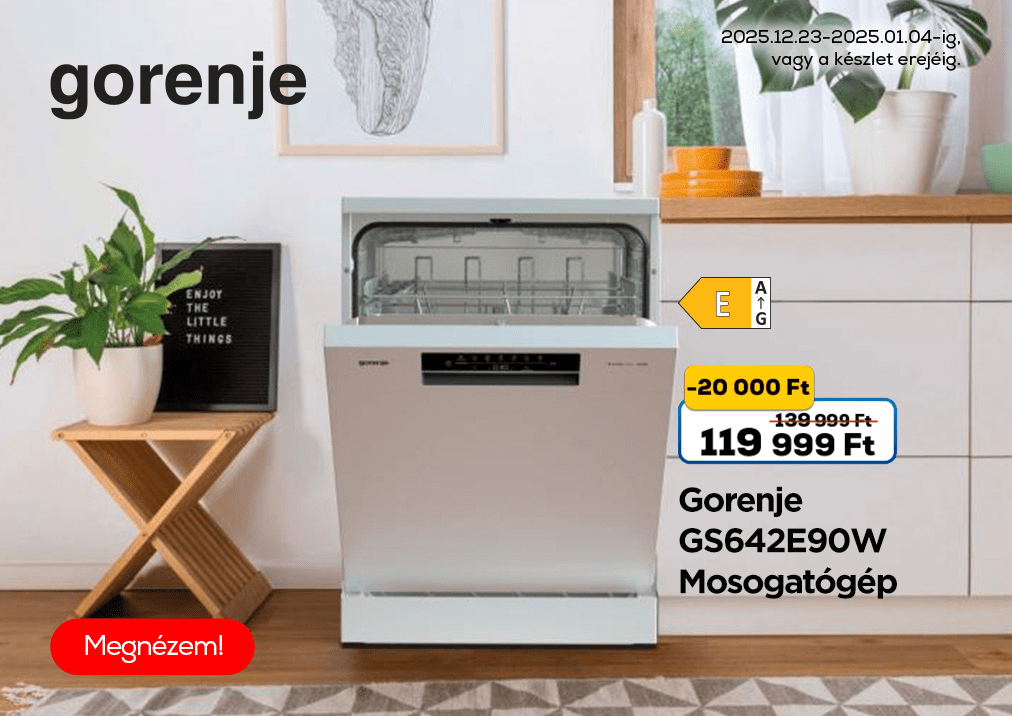 Gorenje GS642E90W Mosogatógép