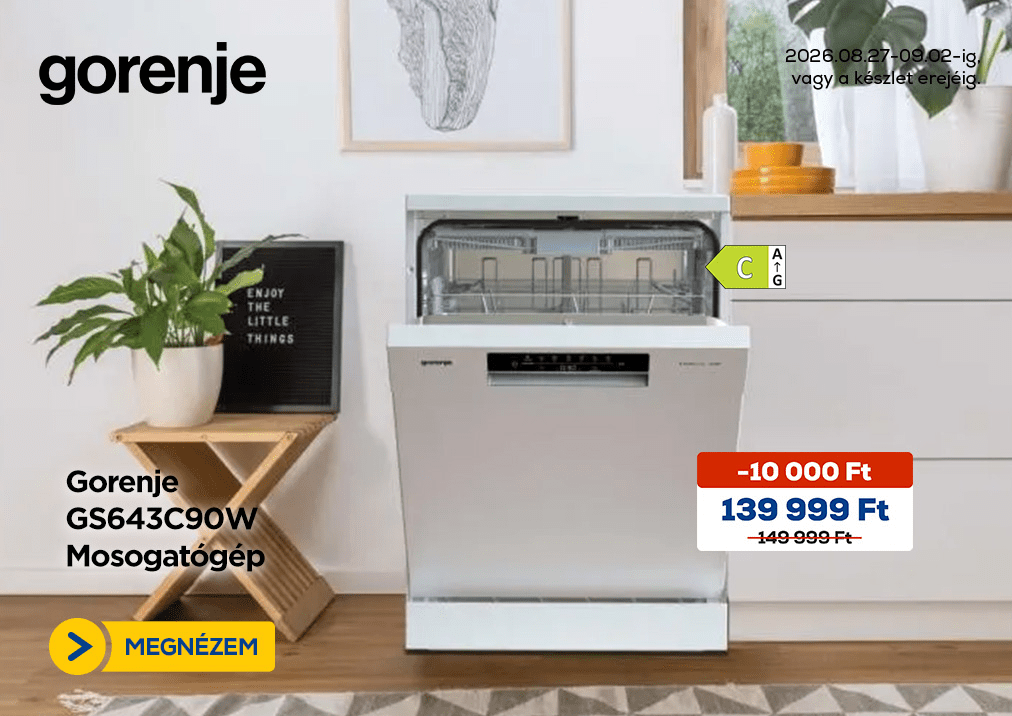 Gorenje GS643C90W Mosogatógép