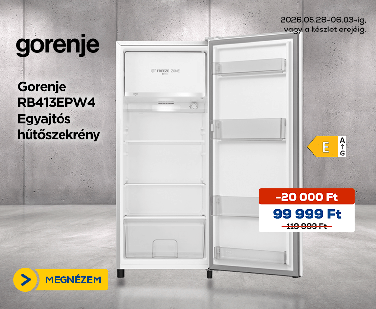 Gorenje RB413EPW4 Egyajtós hűtőszekrény