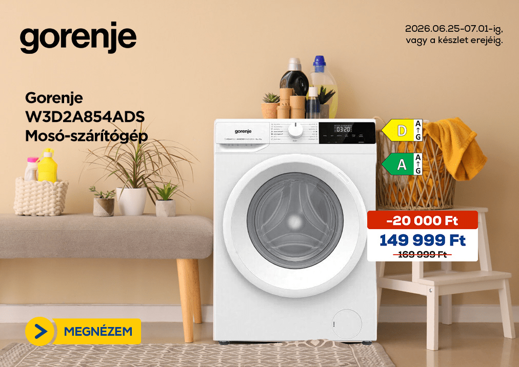 Gorenje W3D2A854ADS Mosó-szárítógép