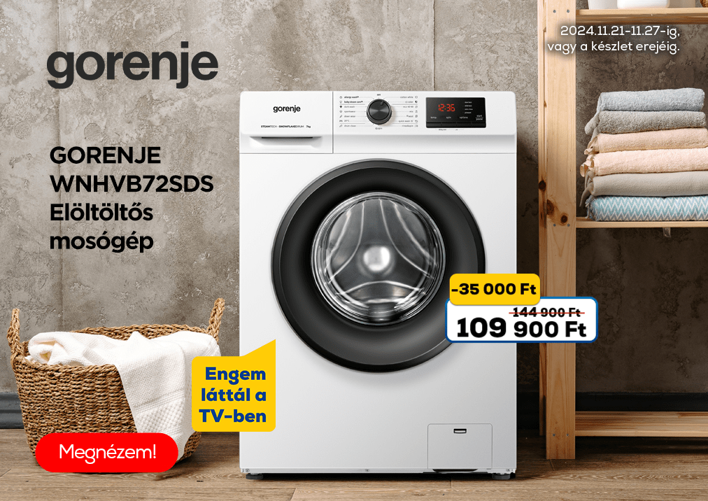 Gorenje WNHVB72SDS Elöltöltős mosógép