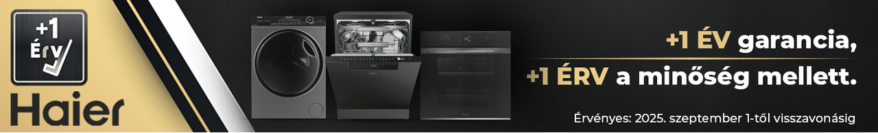 Haier garancia + 1 év + 1 érv
