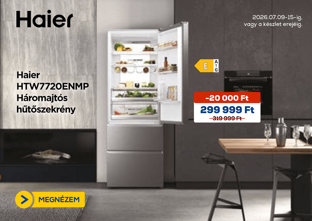 Haier HTW7720ENMP Háromajtós hűtőszekrény