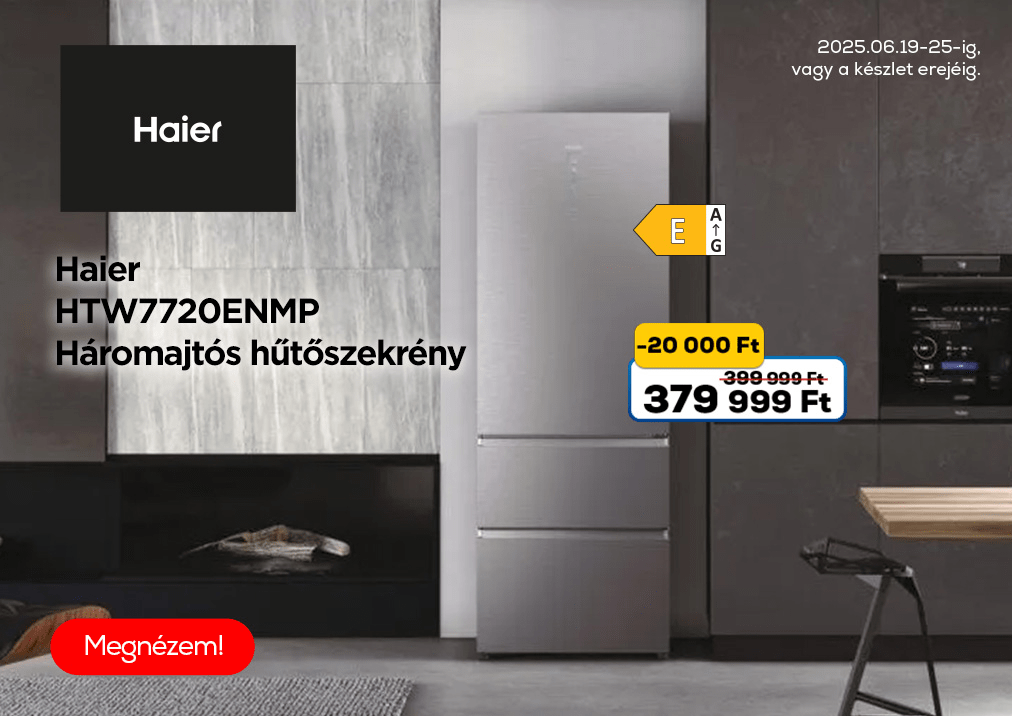 Haier HTW7720ENMP Háromajtós hűtőszekrény