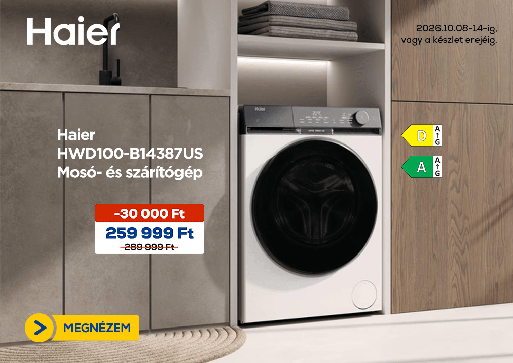 Haier HWD100-B14387US Mosó- és szárítógép