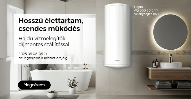 Hosszú élettartam, csendes működés