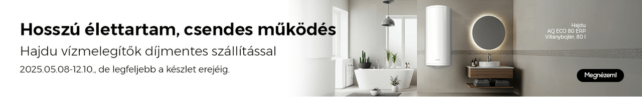 Hosszú élettartam, csendes működés