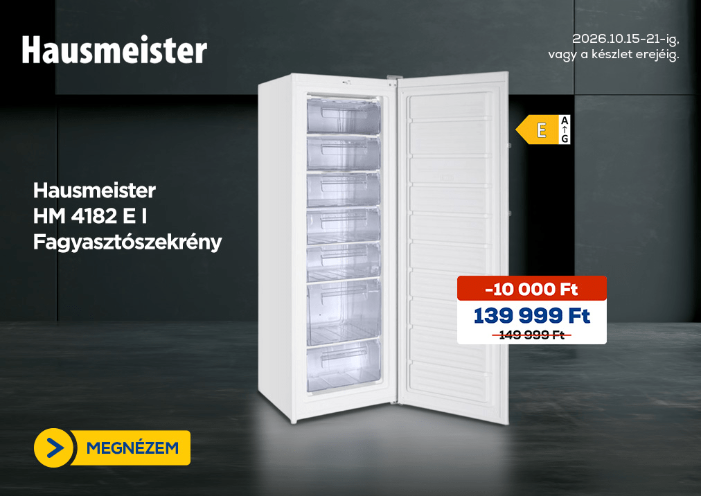Hausmeister HM 4182 E I Fagyasztószekrény
