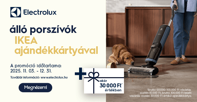 Electrolux álló porszívók ráadás IKEA ajándékkártyával