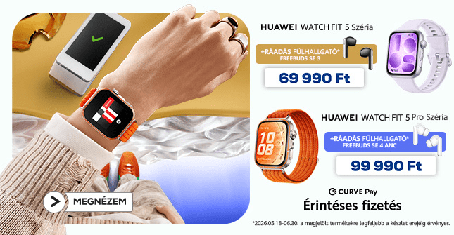 Huawei Watch Fit 5 és 5 Pro ráadás fülhallgatóval