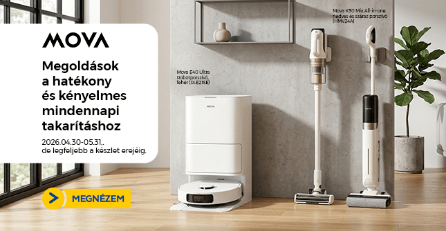 MOVA megoldások a hatékony és kényelmes mindennapi takarításhoz