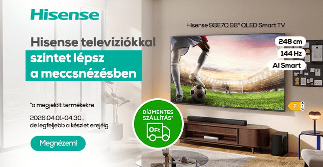 Hisense televíziókkal szintet lépsz a meccsnézésben
