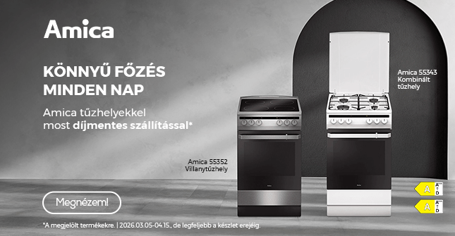 Könnyű főzés minden nap - Amica tűzhelyekkel most díjmentes szállítással*