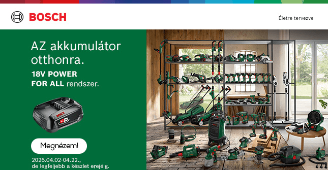 Bosch barkácsgépek és porszívók ráadás akkumulátorral!