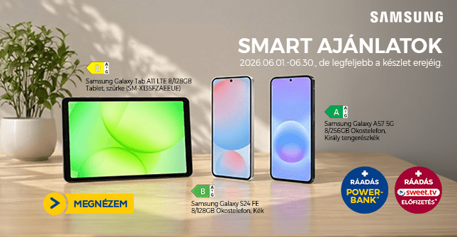 Samsung Smart ajánlatok, akár most ráadással!