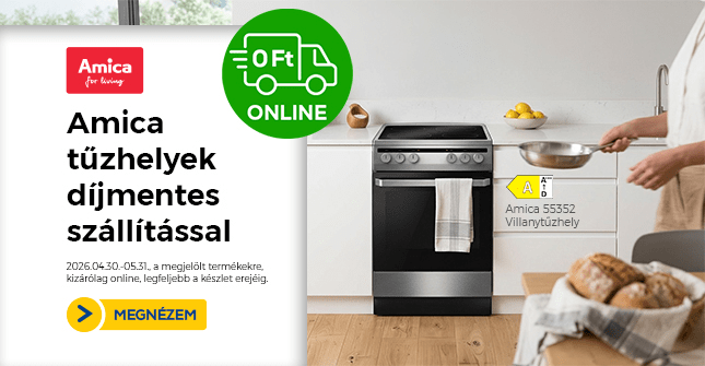 Amica tűzhelyek díjmentes szállítással