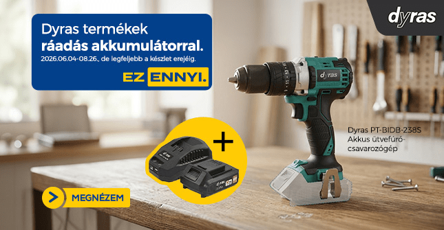 Dyras termékek ráadás akkumulátorral. Ez Ennyi.