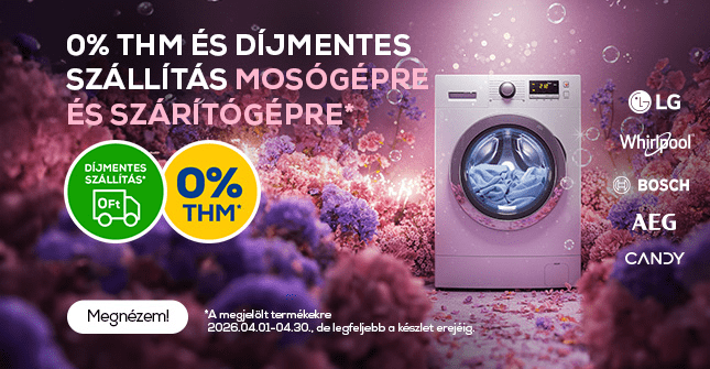 Töltsd meg, indítsd el, élvezd a friss ruhákat! Mosógépek, szárítógépek, mosó-szárítók
