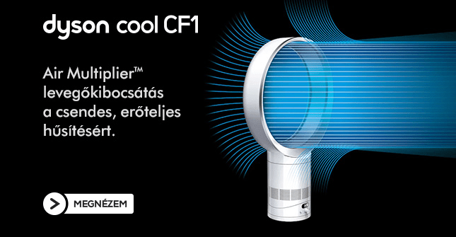 Air Multiplier™ levegőkibocsátás a csendes, erőteljes hűsítésért.