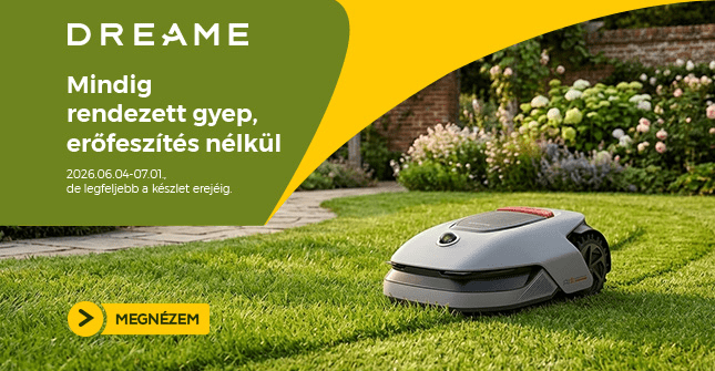 Mindig rendezett gyep, erőfeszítés nélkül