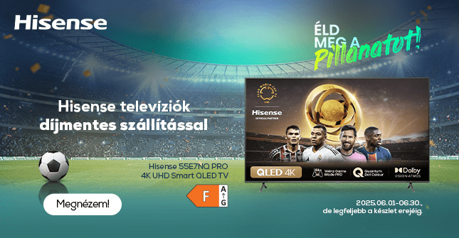 Hisense televíziók díjmentes szállítással