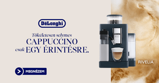 Tökéletes selymes cappuccino csak egy érintésre.