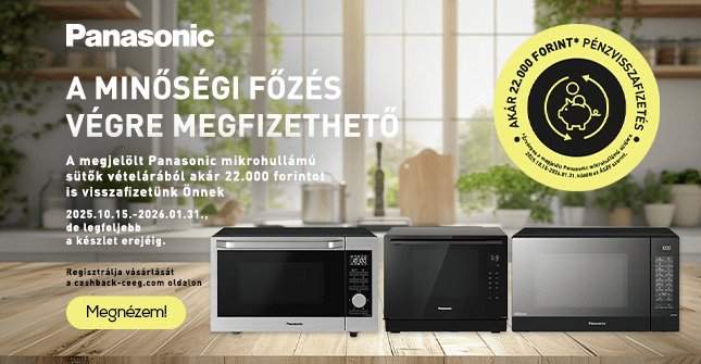 Panasonic a minőségi főzés végre megfizethető!