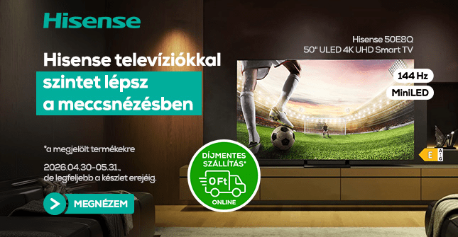 Hisense televíziók most szintet lépsz a meccsnézésben!